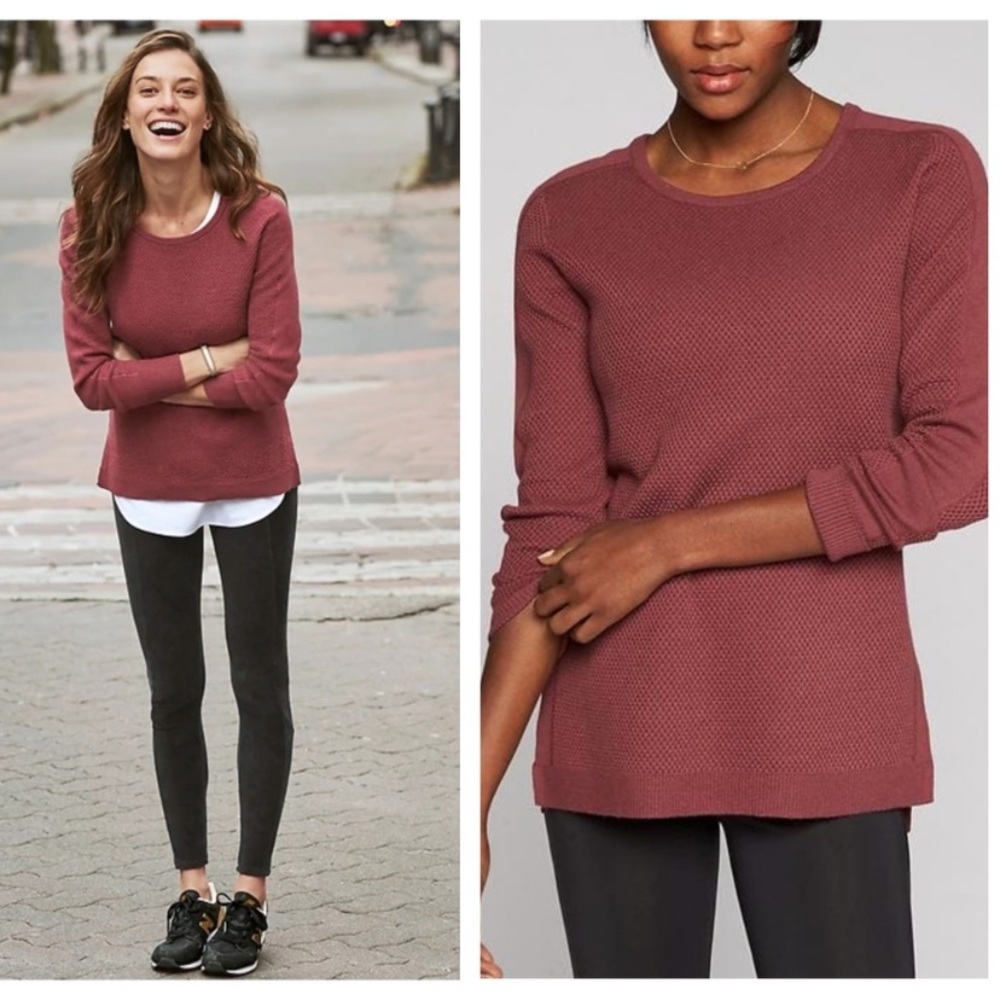 Athleta Thermal Honeycomb Sweater - Size XS